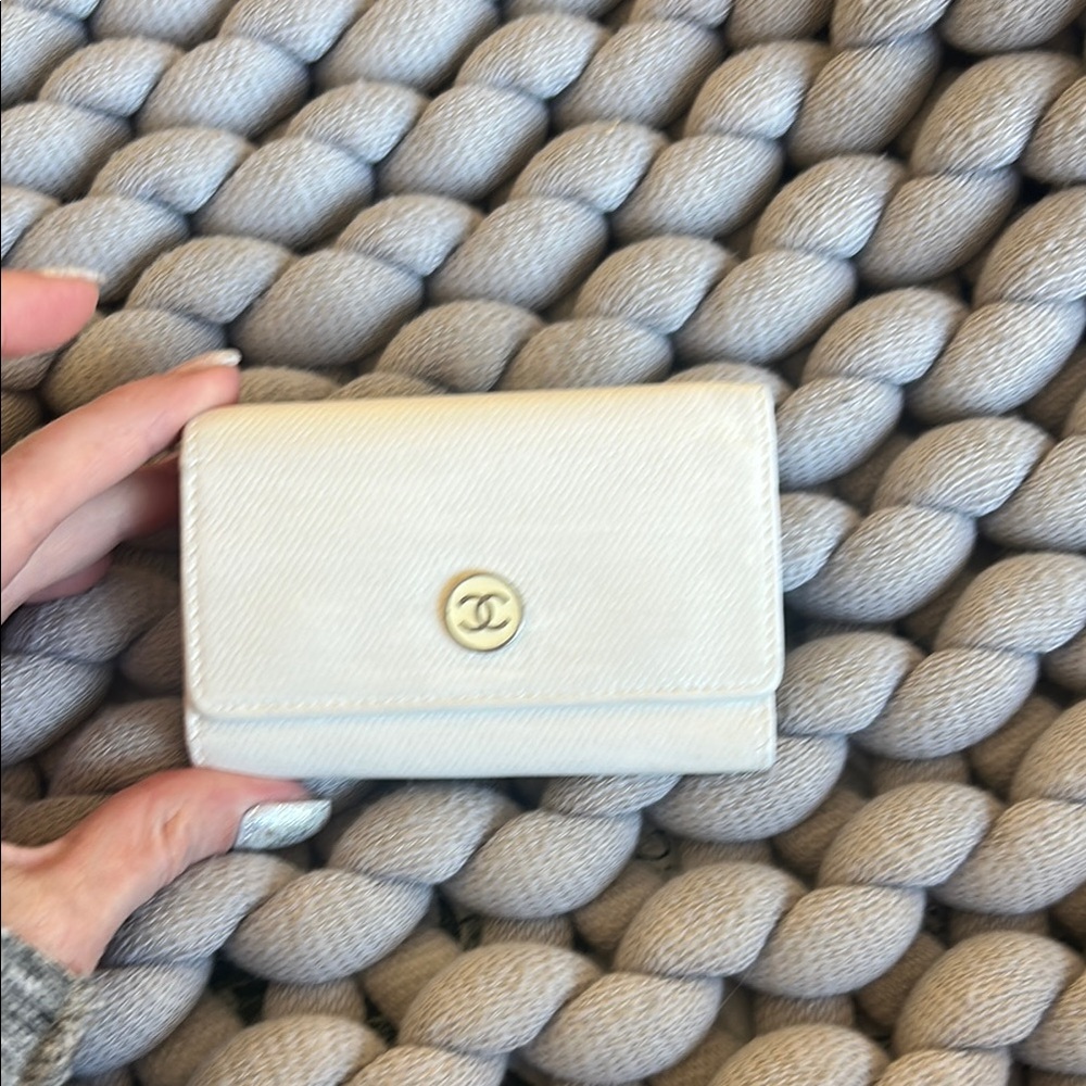 Chanel White Key Holder